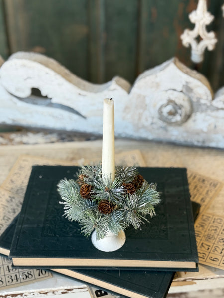 Pine Cone Pizazz Candle Ring | 1"