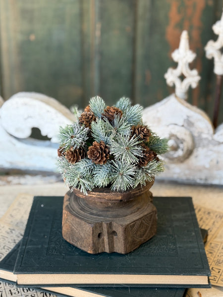 Pine Cone Pizazz Half Sphere | 7"