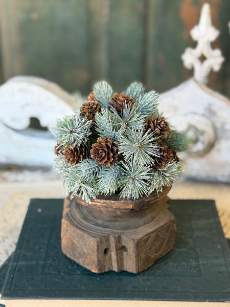 Pine Cone Pizazz Half Sphere | 7"