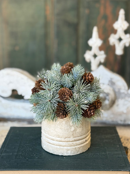 Pine Cone Pizazz Half Sphere | 7"