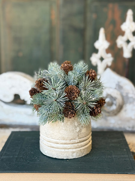 Pine Cone Pizazz Half Sphere | 7"