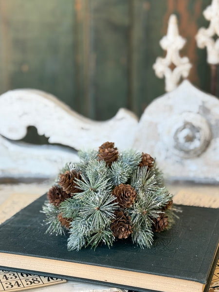 Pine Cone Pizazz Half Sphere | 7"
