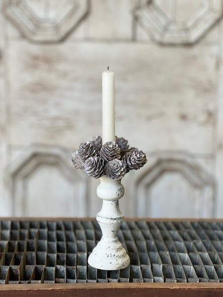 Frosted Cluster Cone Candle Ring | 1" (inner) | SOLD OUT
