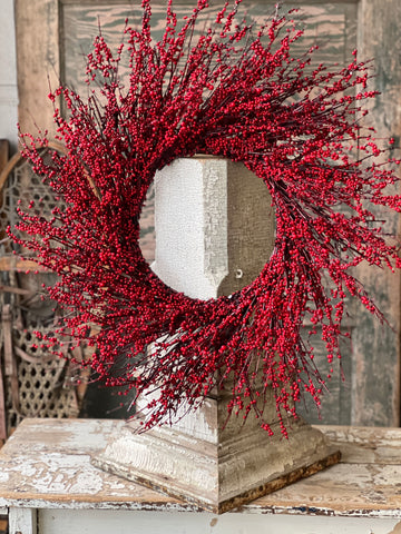 Redding Roulette Wreath | 26" | CLEAN UP SPECIAL!  From $19.95 - Last 15pcs!