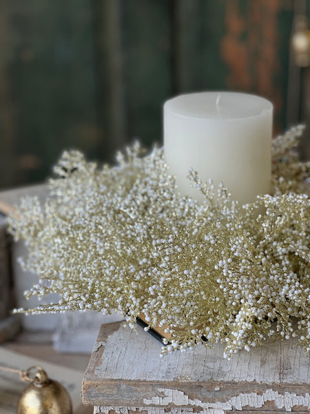 Bedazzle Berry Cypress Candle Ring | 16" | SOLD OUT