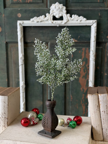Sparkling Snowberry Pick | 19" | NOT CURRENTLY IN STOCK-New For Holiday 2026!