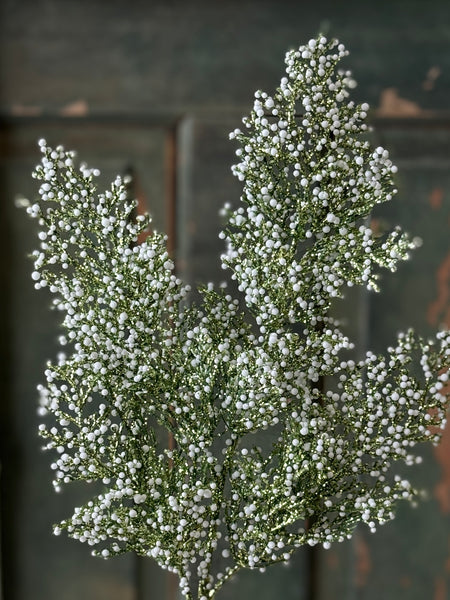 Sparkling Snowberry Pick | 19" | NOT CURRENTLY IN STOCK-New For Holiday 2026!
