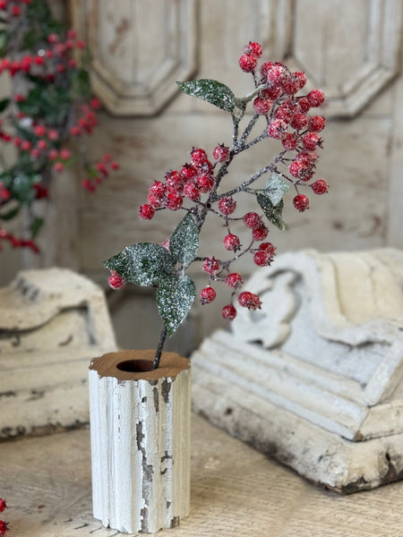 Snow Blaze Berry Spray | 17" | NOT CURRENTLY IN STOCK-New For Holiday 2026!