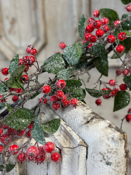 Snow Blaze Berry Garland | 6' | NOT CURRENTLY IN STOCK-New For Holiday 2026!