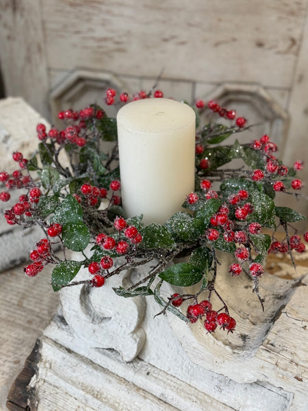 Snow Blaze Berry Wreath | 16" | NOT CURRENTLY IN STOCK-New For Holiday 2026!
