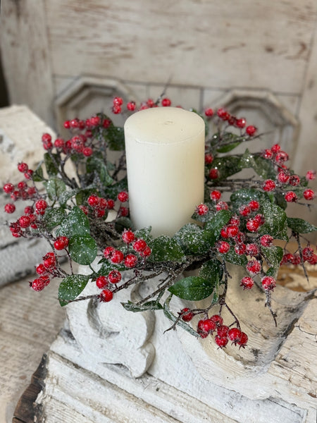 Snow Blaze Berry Wreath | 16" | NOT CURRENTLY IN STOCK-New For Holiday 2026!