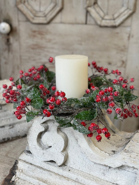 Snow Blaze Berry Wreath | 16" | NOT CURRENTLY IN STOCK-New For Holiday 2026!