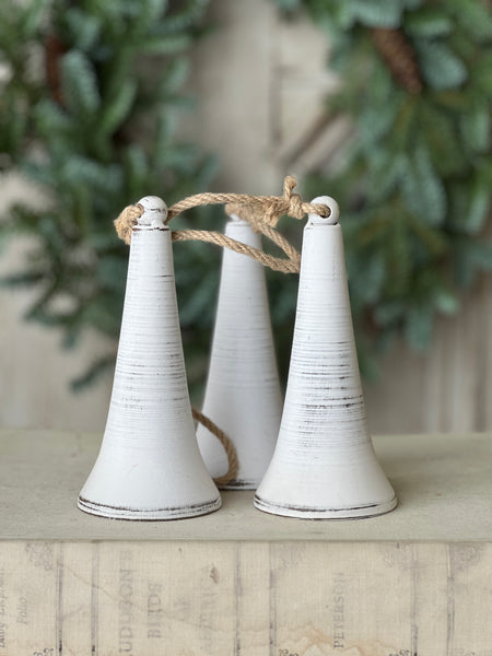 Belfry Bells Drop | 20.5" | White Wash | SOLD OUT