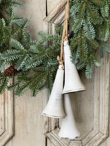 Belfry Bells Drop | 20.5" | White Wash | SOLD OUT