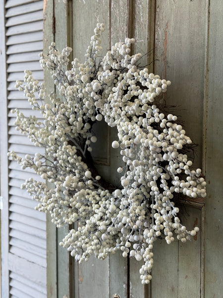 Rosary Berry Wreath | 26" | NOT CURRENTLY IN STOCK-New For Spring 2027!