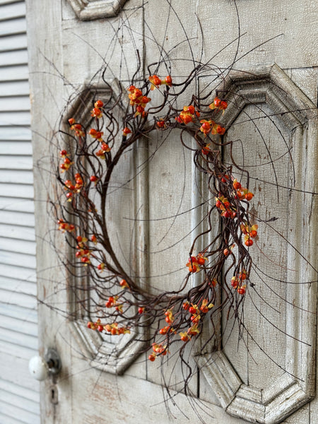 Wild Vine Bittersweet Wreath | 22" | NOT CURRENTLY IN STOCK-New For Holiday 2026!