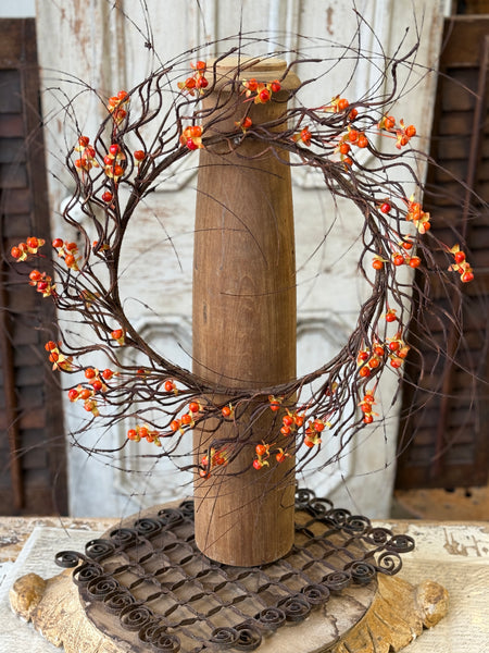 Wild Vine Bittersweet Wreath | 22" | NOT CURRENTLY IN STOCK-New For Holiday 2026!