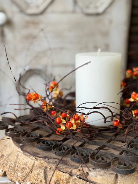 Wild Vine Bittersweet Candle Ring | 16” | NOT CURRENTLY IN STOCK-New For Holiday 2026!