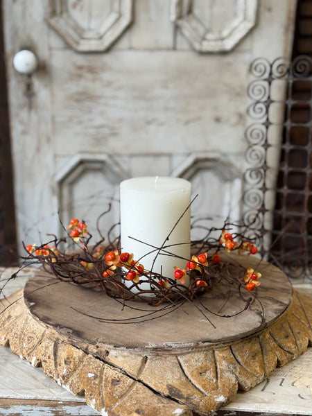Wild Vine Bittersweet Candle Ring | 16” | NOT CURRENTLY IN STOCK-New For Holiday 2026!