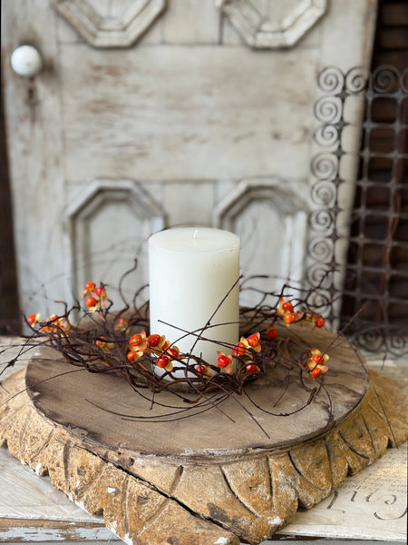 Wild Vine Bittersweet Candle Ring | 16” | NOT CURRENTLY IN STOCK-New For Holiday 2026!