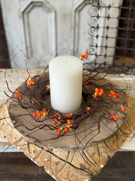 Wild Vine Bittersweet Candle Ring | 16” | NOT CURRENTLY IN STOCK-New For Holiday 2026!