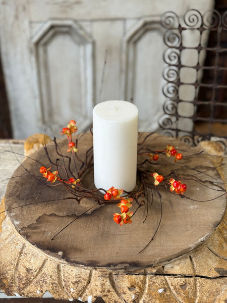 Wild Vine Bittersweet Candle Ring | 12” | NOT CURRENTLY IN STOCK-New For Holiday 2026!