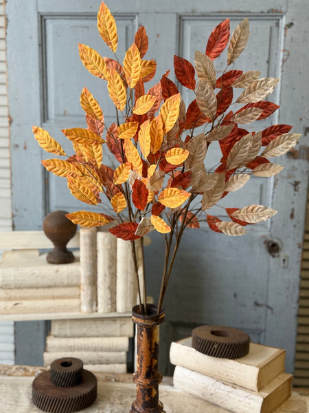 Foraged & Found Leaves | 33" | Rust | NOT CURRENTLY IN STOCK-New For Holiday 2026!