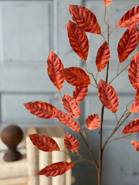 Foraged & Found Leaves | 33" | Rust | NOT CURRENTLY IN STOCK-New For Holiday 2026!