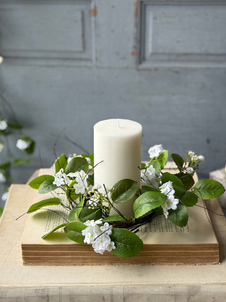 Chateau Blooms Candle Ring | 9" | NOT CURRENTLY IN STOCK-New For Spring 2027!