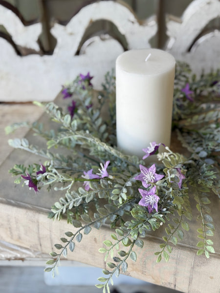 Bellflower Candle Ring | 12" | NOT CURRENTLY IN STOCK-New For Spring 2027!