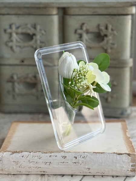 Floating Flora Frame | 7" | White | NOT CURRENTLY IN STOCK-New For Spring 2027!