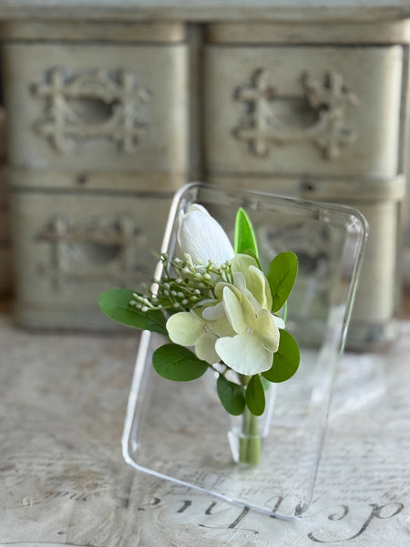 Floating Flora Frame | 7" | White | NOT CURRENTLY IN STOCK-New For Spring 2027!