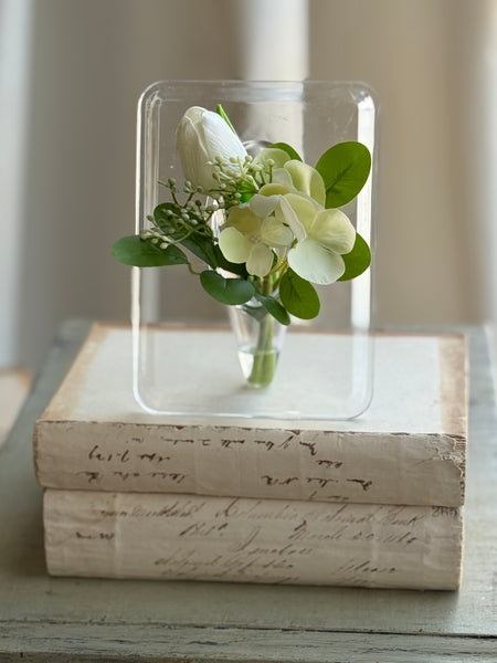 Floating Flora Frame | 7" | White | NOT CURRENTLY IN STOCK-New For Spring 2027!
