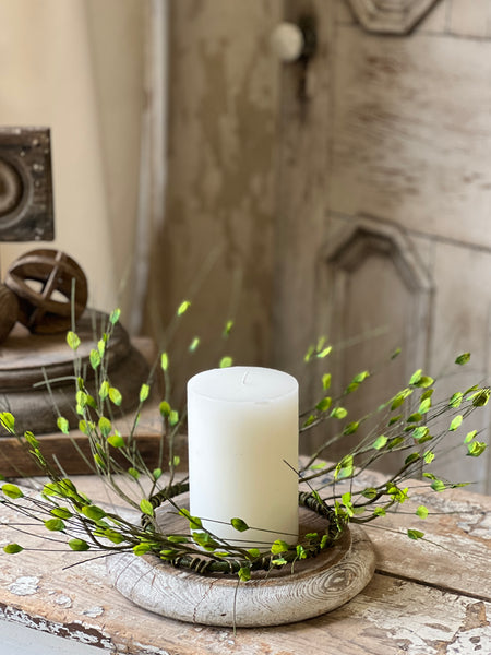 Sovereign Leaves Candle Ring | 20" | CLOSEOUT + CLEAN UP SPECIAL!  From $3.50 - Last 48pcs! (will be discontinued for Spring 2026)