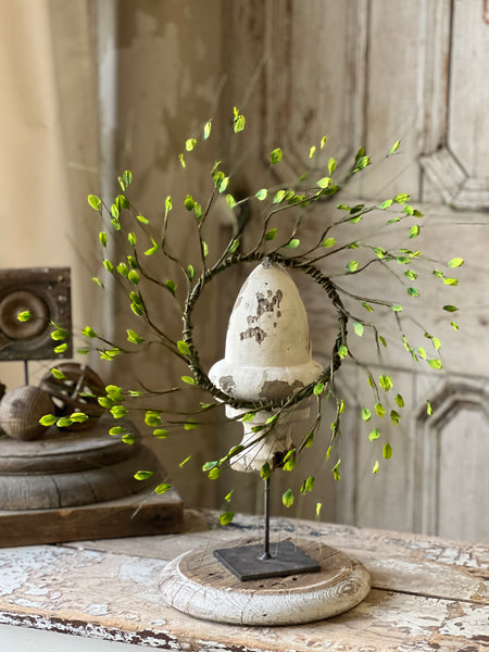 Sovereign Leaves Candle Ring | 20" | CLOSEOUT + CLEAN UP SPECIAL!  From $3.50 - Last 48pcs! (will be discontinued for Spring 2026)