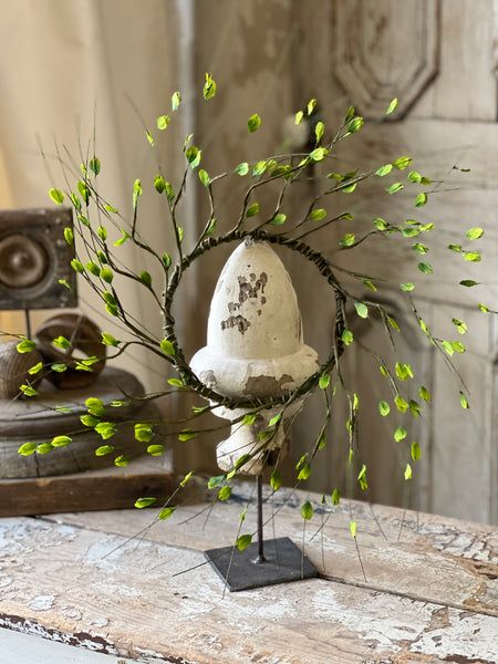 Sovereign Leaves Candle Ring | 20" | CLOSEOUT + CLEAN UP SPECIAL!  From $3.50 - Last 48pcs! (will be discontinued for Spring 2026)