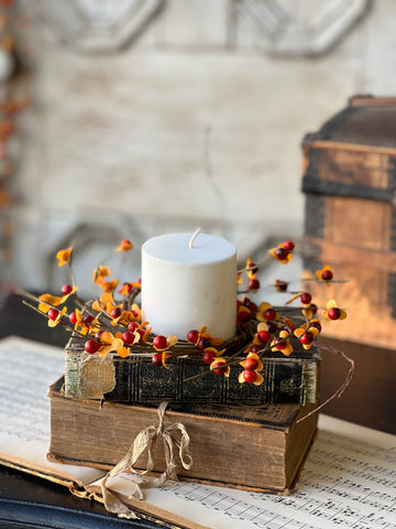 Ruskin Bittersweet Candle Ring | 8" | SOLD OUT