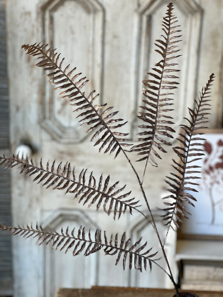 Falling Fronds Spray | 39.5" | Sepia | NEW CLOSEOUT + CLEAN UP SPECIAL!  From $1.50 - Last 144pcs!