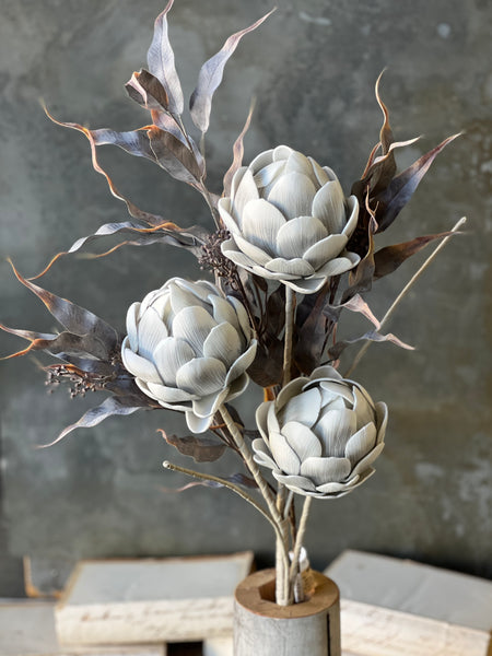 Artichoke Spray | 30" | Smoke | NEW CLOSEOUT + CLEAN UP SPECIAL! From $3.50 - Last 72pcs!