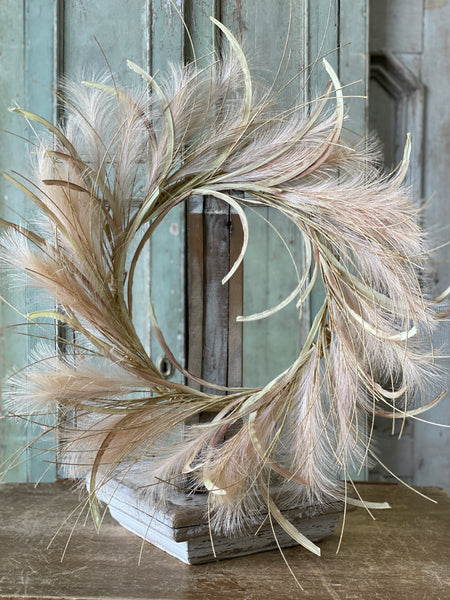 Whisp Wreath | 24" | Pale Mellow | CLOSEOUT + CLEAN UP SPECIAL!  From $6.95 - Last 24pcs!