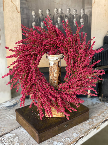 Fall Heather Candle Ring | 14" | Red | NEW CLOSEOUT!  From $2.95