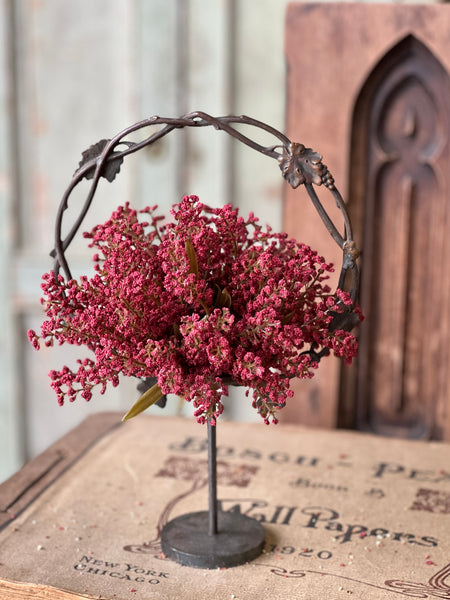 Bursting Astilbe Half Sphere | Sangria | 9" | CLOSEOUT + CLEAN UP SPECIAL!  From $1.95 - Last 60pcs!