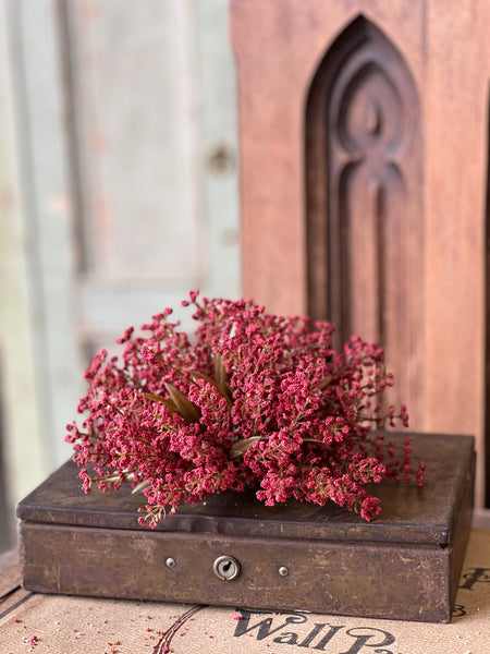 Bursting Astilbe Half Sphere | Sangria | 9" | CLOSEOUT + CLEAN UP SPECIAL!  From $1.95 - Last 60pcs!