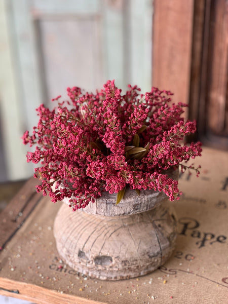Bursting Astilbe Half Sphere | Sangria | 9" | CLOSEOUT + CLEAN UP SPECIAL!  From $1.95 - Last 60pcs!