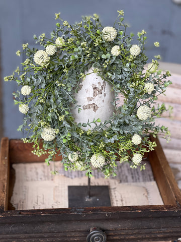 Garden Bliss Candle Ring | 14" | Cream