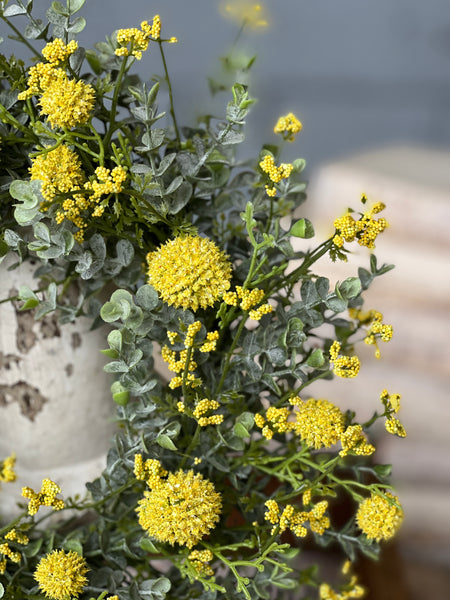 Garden Bliss Candle Ring | 14" | Yellow | Limited Stock - Last 132pcs! (will be discontinued for Spring 2026)