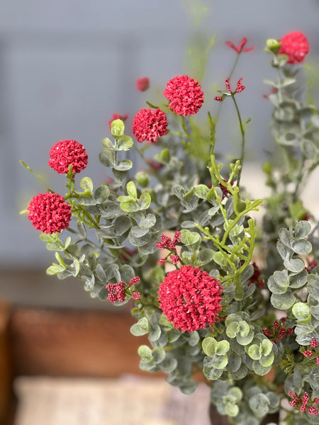 Garden Bliss Bush | 15" | Red | Limited Stock - Last 12pcs!  (will be discontinued for Spring 2026)