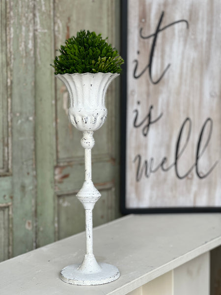 Fluted Holder | Cream | 15"