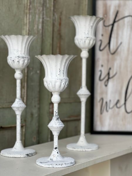 Fluted Holder | Cream | 15"