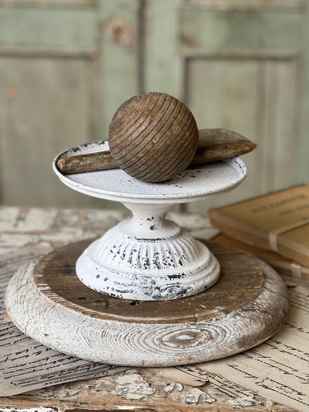 Atessa Pedestal | Cream | 6"